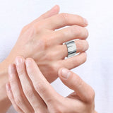 Triangle Cut Men's Wedding Band