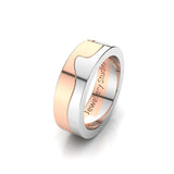 Wave Puzzle Men's Wedding Band