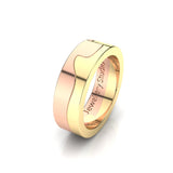 Wave Puzzle Men's Wedding Band
