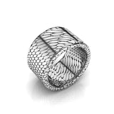 Reptile Skin Men's Wedding Band