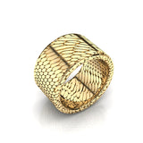 Reptile Skin Men's Wedding Band