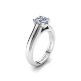 Solitaire Engagement Ring with 1.00ct Round Brilliant Cut Diamond