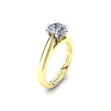 Solitaire Engagement Ring with 1.00ct Round Brilliant Cut Diamond
