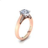 Solitaire Engagement Ring with 1.00ct Round Brilliant Cut Diamond
