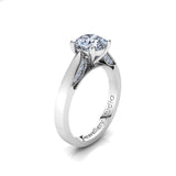 Solitaire Engagement Ring with 1.00ct Round Brilliant Cut Diamond