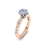 Solitaire Engagement Ring with 1.00ct Round Brilliant Cut Diamond