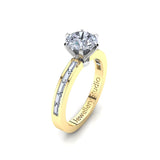 Solitaire Engagement Ring with 1.00ct Round Brilliant Cut Diamond