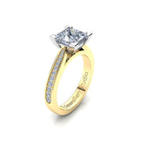 Solitaire Engagement Ring with 1.50ct Princess Cut Diamond