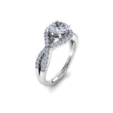 Solitaire Engagement Ring with 1.00ct Round Brilliant Cut Diamond