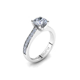 Solitaire Engagement Ring with 1.00ct Round Brilliant Cut Diamond