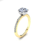 Solitaire Engagement Ring with 1.00ct Round Brilliant Cut Diamond