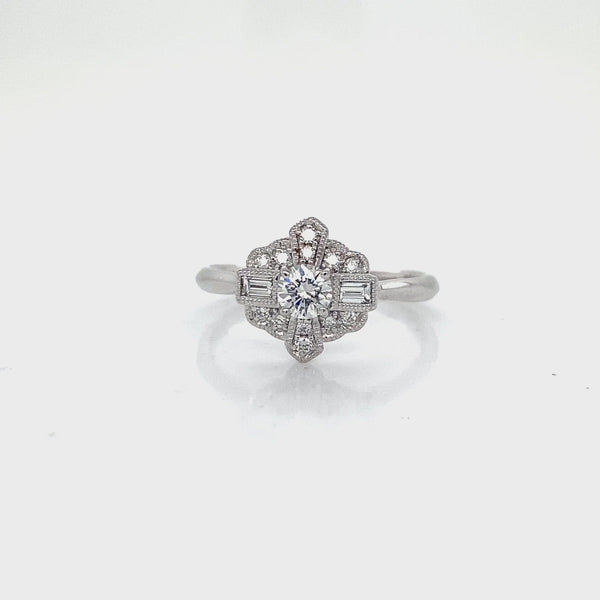 Antique Style Engagement Ring