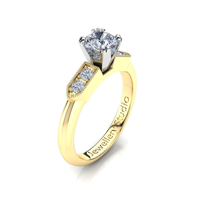 Solitaire Engagement Ring with 0.50ct Round Brilliant Cut Diamond
