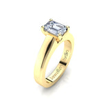 Solitaire Engagement Ring with 1.50ct Emerald Cut Diamond