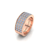 Pave Ring with 1.50ct of Round Brilliant Cut Diamonds