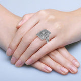 Antique Style Filigree Ring with 1.00ct of Diamonds